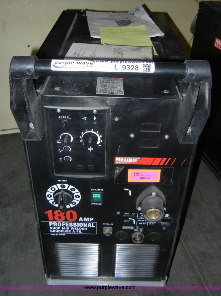 image for item L9328 Schumacher Pro shop mig welder