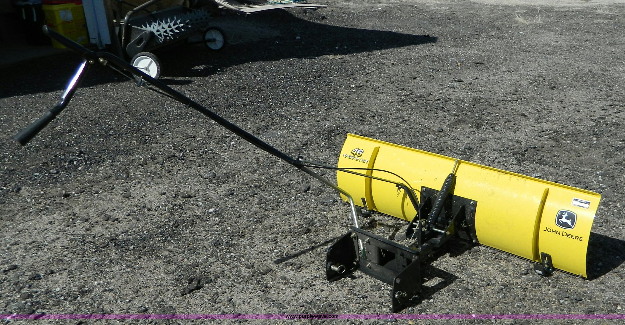 John Deere 46" snow blade in Ellis, KS Item E9454 sold Purple Wave