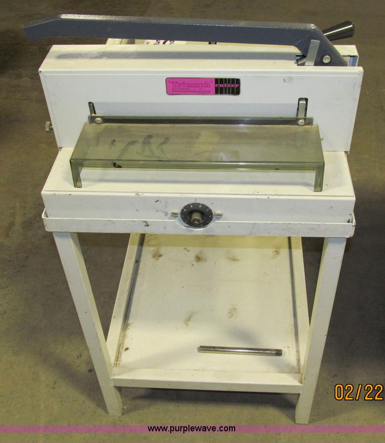 Ideal Triumph 3600 all purpose paper cutter with stank in Des Moines