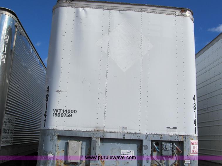 image for item A8197 1987 Fruehauf 48' van trailer