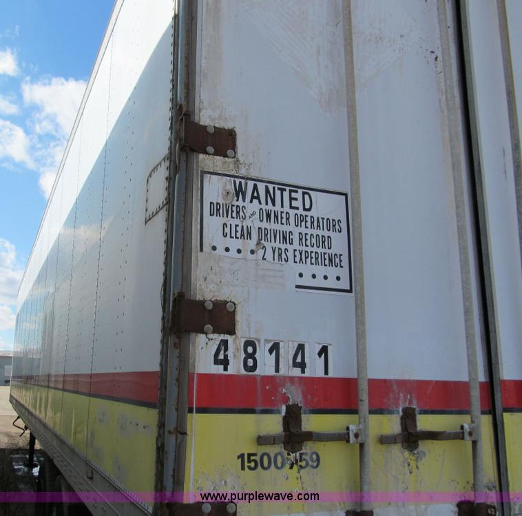 image for item A8197 1987 Fruehauf 48' van trailer