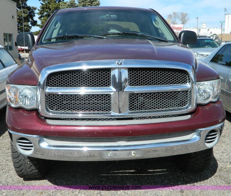 image for item B3572 2002 Dodge Ram 1500 quad cab pickup truck