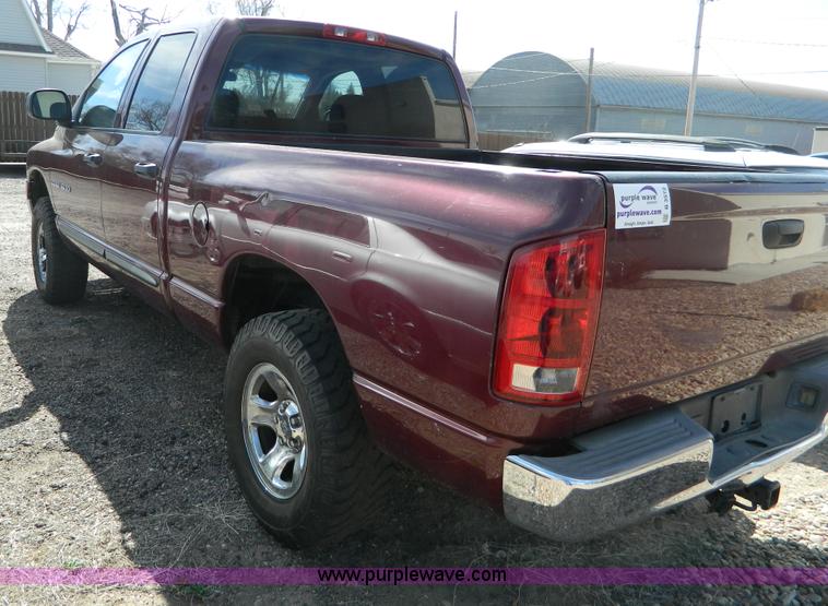 image for item B3572 2002 Dodge Ram 1500 quad cab pickup truck