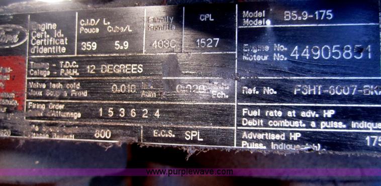 image for item B5706 1994 Ford Bluebird B700 school bus