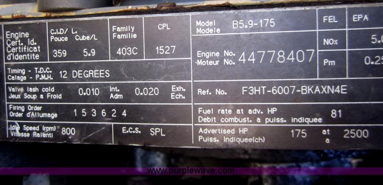 image for item B5708 1993 Ford Bluebird B700 school bus