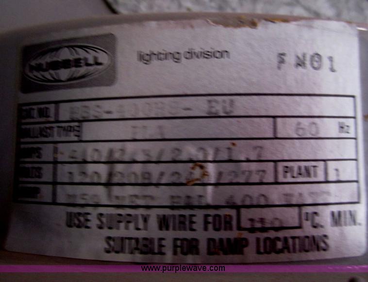 image for item B5720 (20) Hubbell halide lights with covers