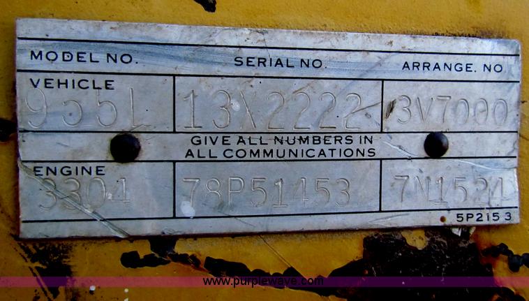 image for item B7195 1986 Caterpillar 955L track loader