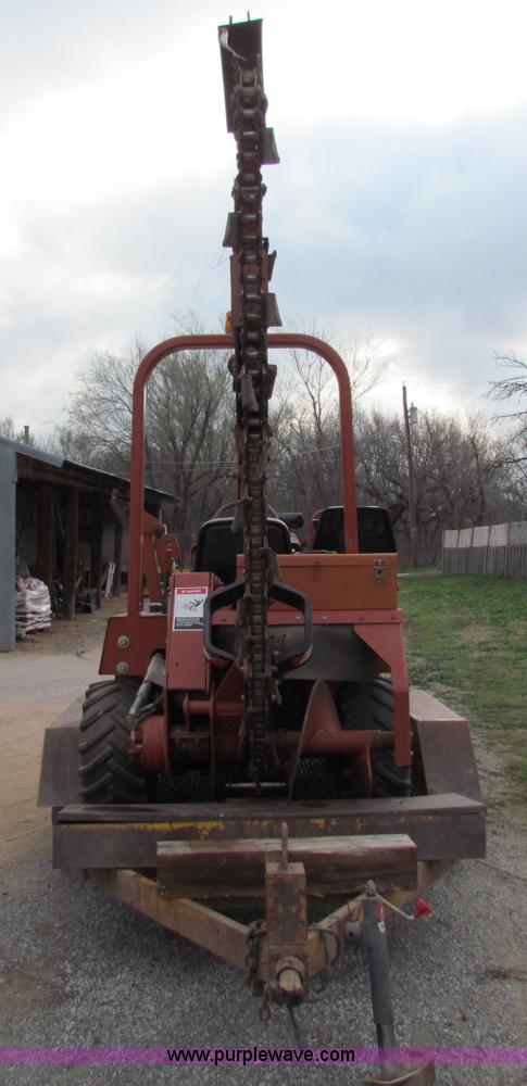 image for item B7207 1995 Ditch Witch 3500D  trencher with trailer