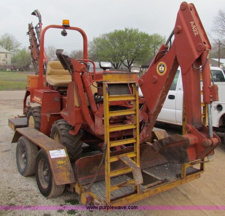 image for item B7207 1995 Ditch Witch 3500D  trencher with trailer