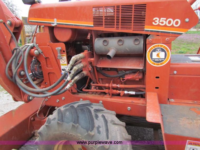 image for item B7207 1995 Ditch Witch 3500D  trencher with trailer