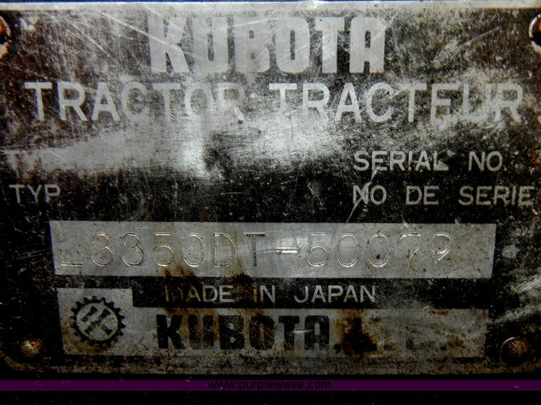image for item C4090 1986 Kubota L3350 MFWD tractor