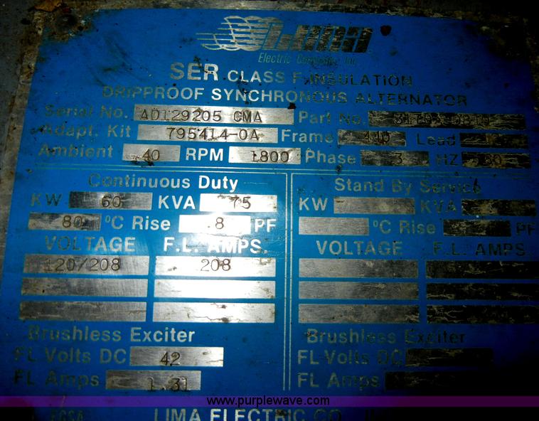 image for item C4095 Allis Chalmers generator