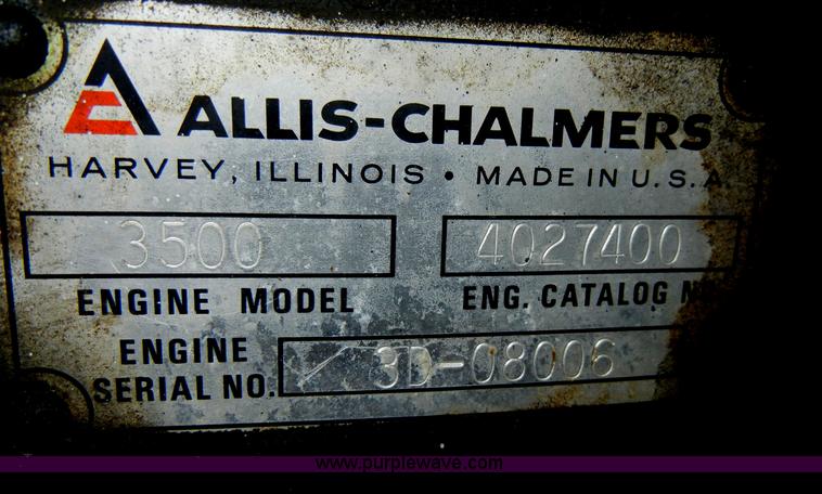 image for item C4095 Allis Chalmers generator