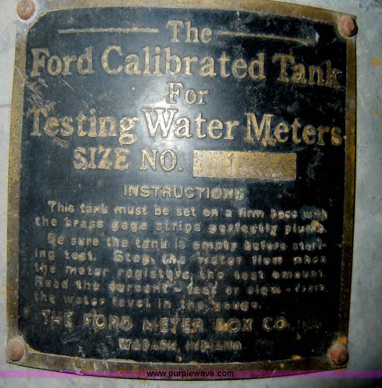 image for item C4200 Ford water meter testing station