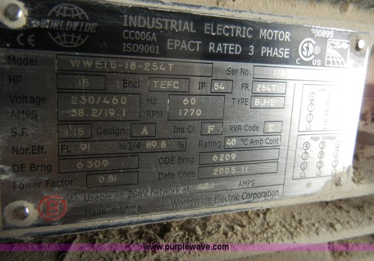 image for item C4229 Sutorbilt air compressor