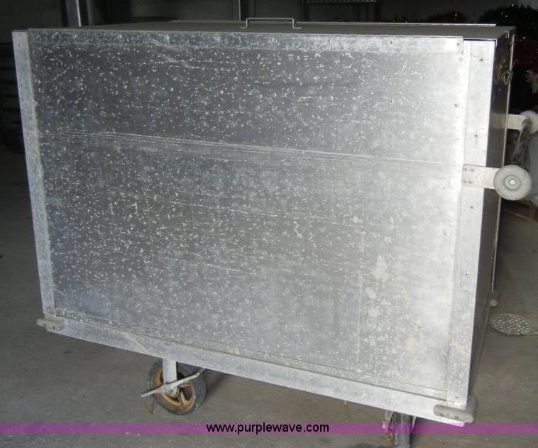 image for item C4345 (3) aluminum portable storage bins