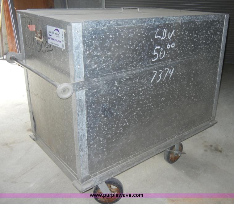 image for item C4345 (3) aluminum portable storage bins