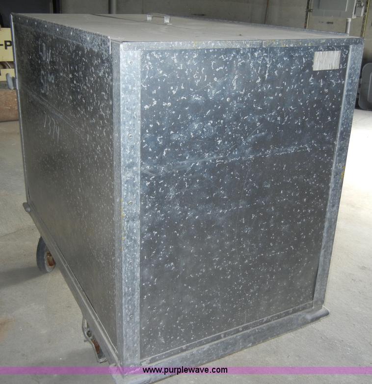 image for item C4345 (3) aluminum portable storage bins