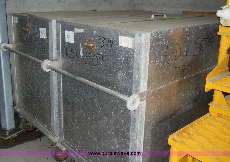 image for item C4345 (3) aluminum portable storage bins