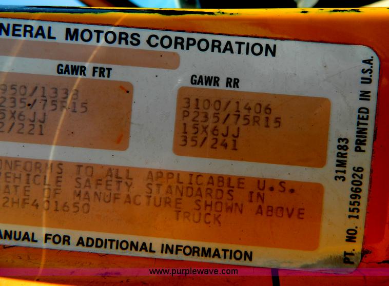 image for item D8878 1987 Chevrolet Custom Deluxe R10 pickup truck