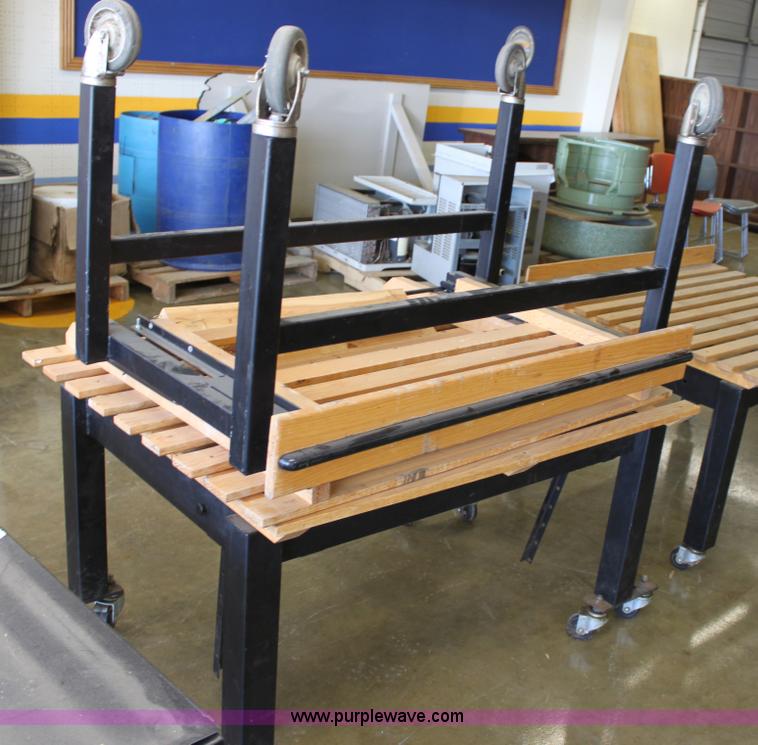 image for item L9557 (7) wood and metal display tables