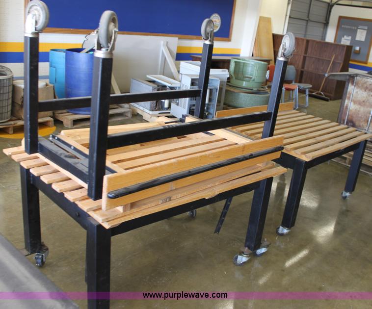 image for item L9557 (7) wood and metal display tables