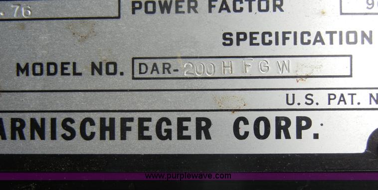 image for item S9376 P&H AC/DC arc welder