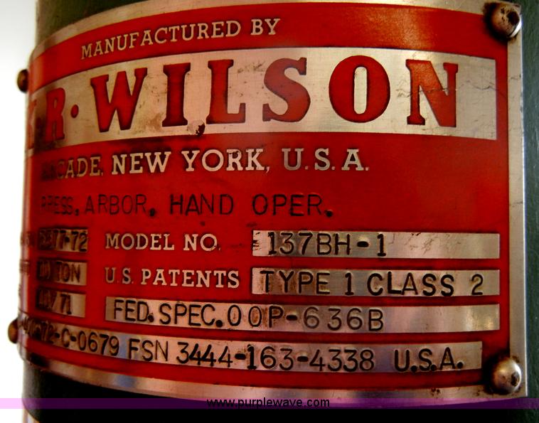 image for item S9378 1971 K. R. Wilson arbor press