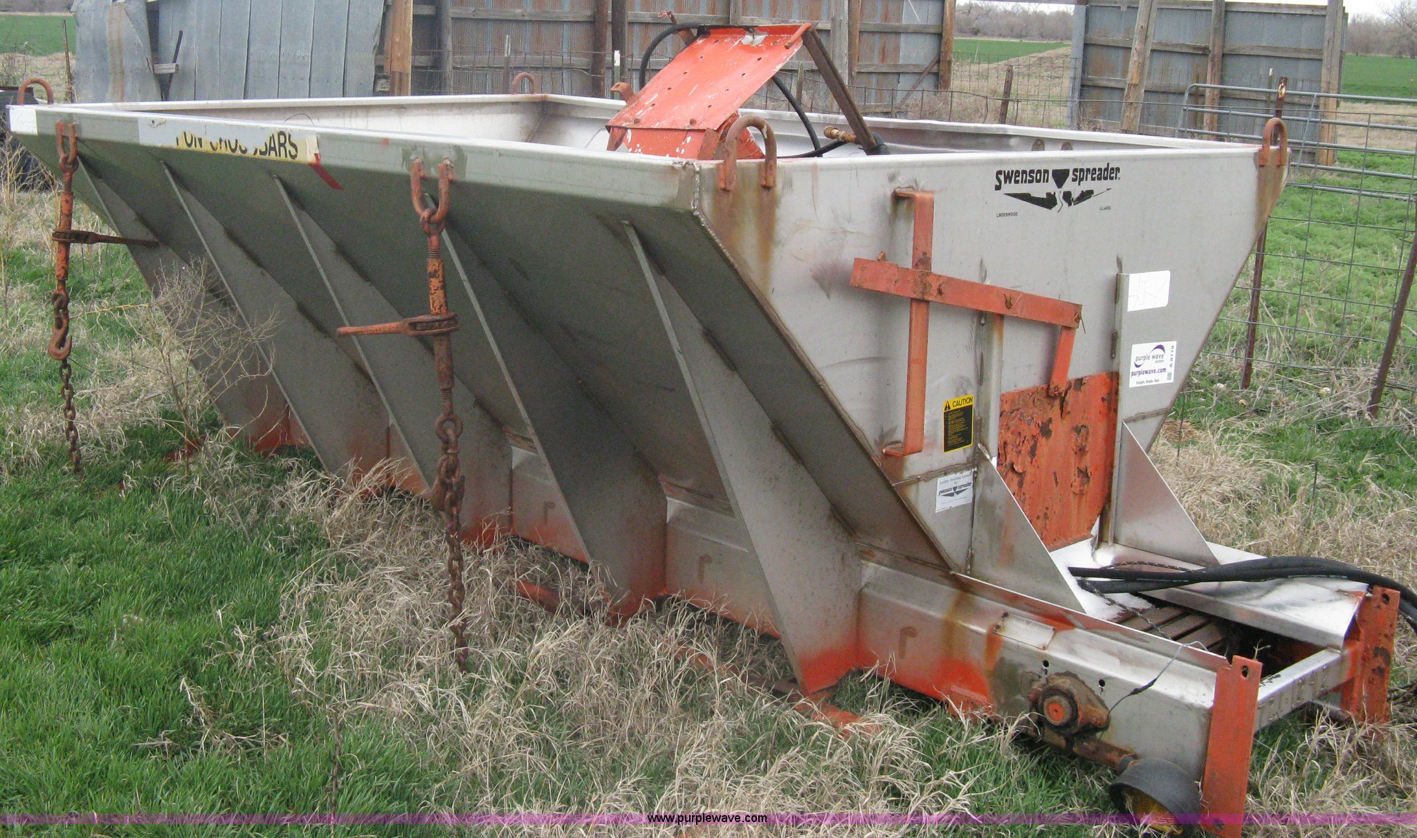 Swenson salt spreader in Cheney, KS Item A6119 sold Purple Wave