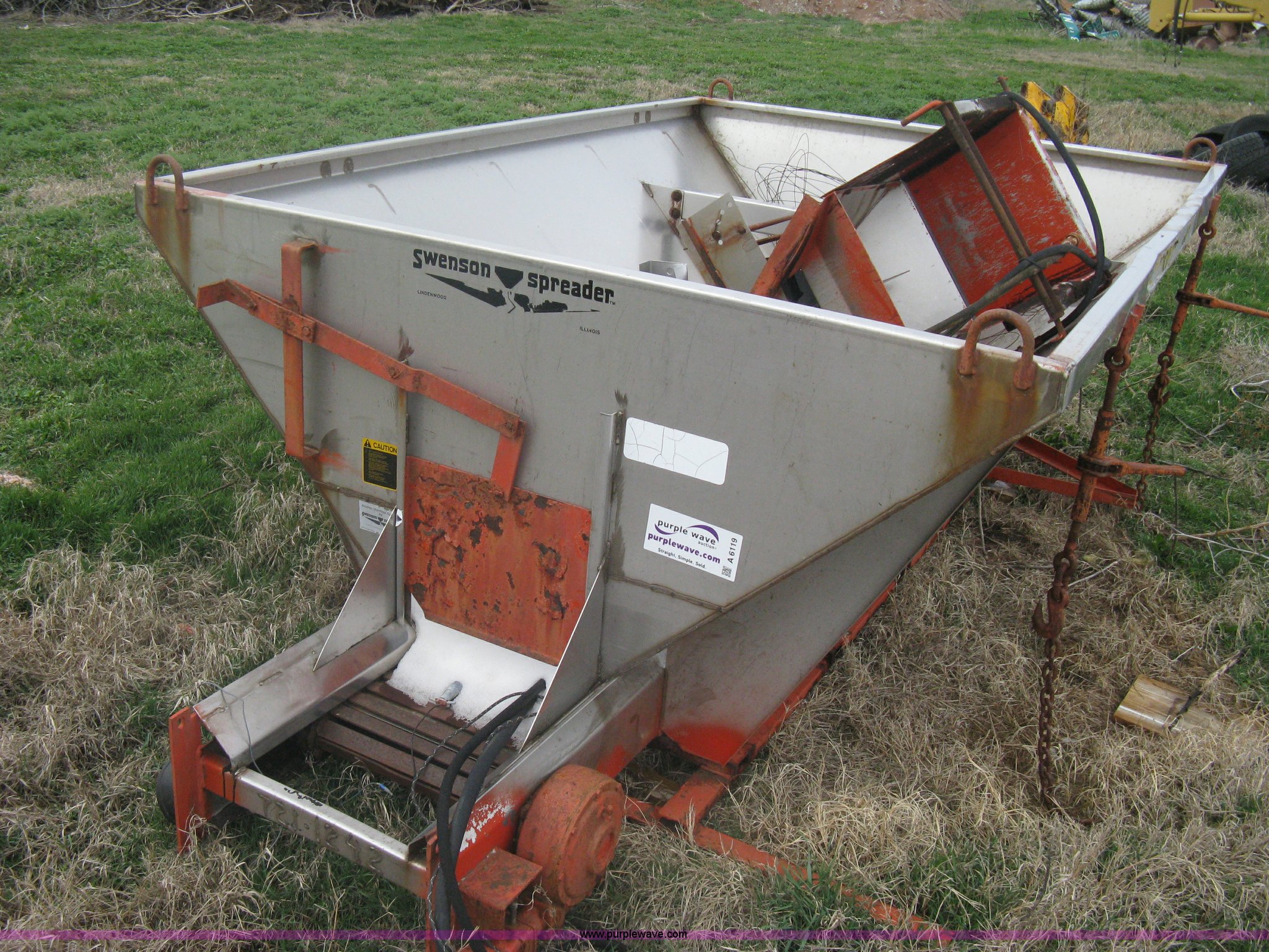 Swenson salt spreader in Cheney, KS Item A6119 sold Purple Wave