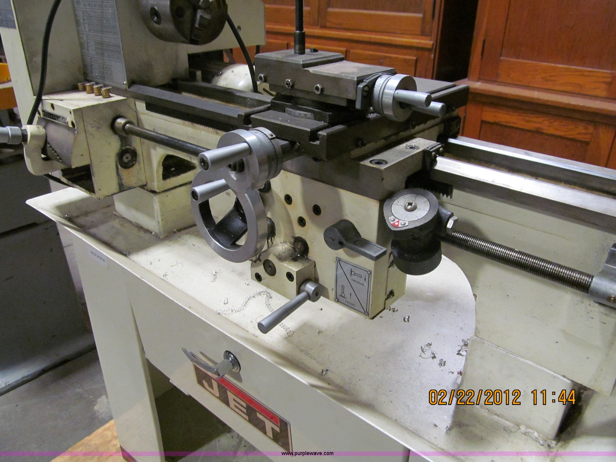 Jet metal lathe in Des Moines, IA Item A8159 sold Purple Wave