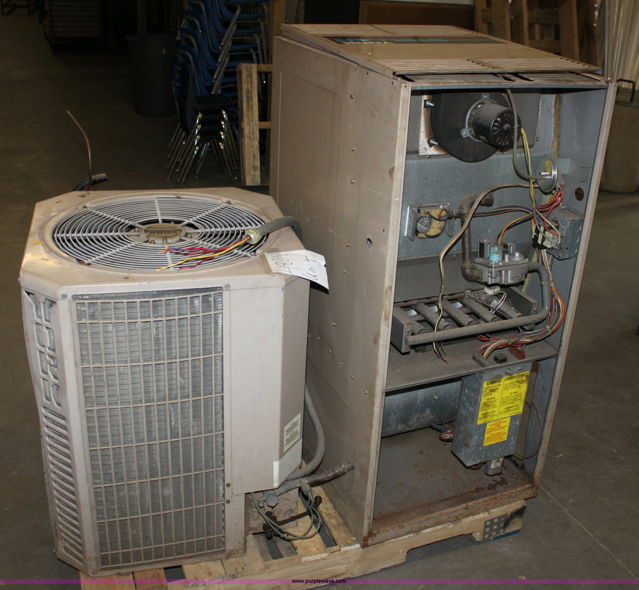 York Stellar natural gas furnace in Newton, KS Item L9528 sold