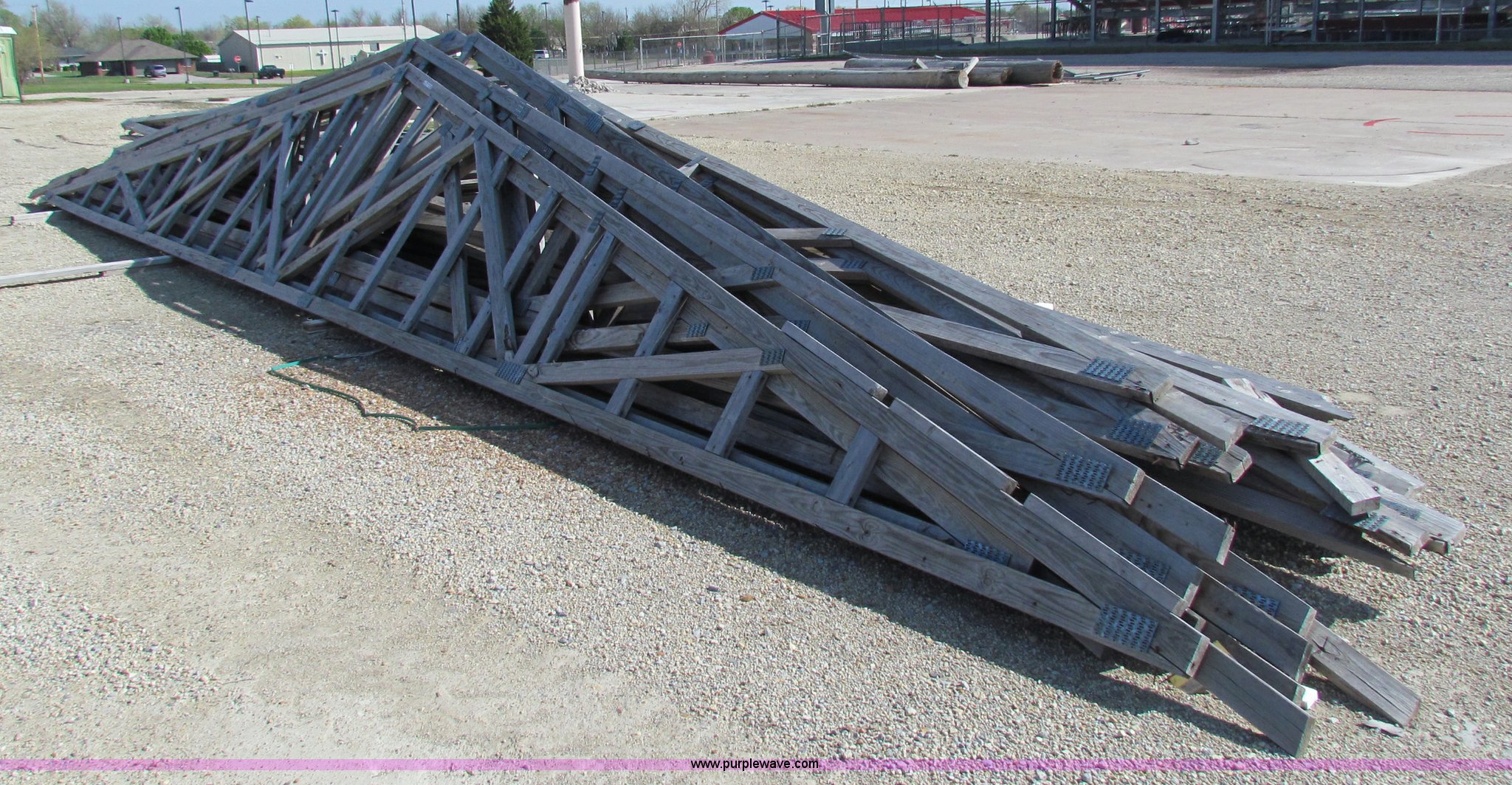 (24) approximately 38'L trusses in Rose Hill, KS Item N9020 sold
