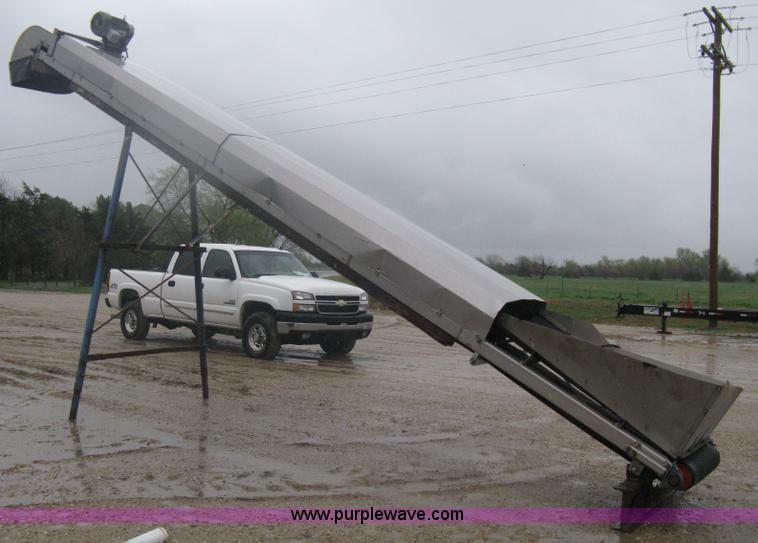 image for item A6139 25'L stainless steel fertilizer conveyor