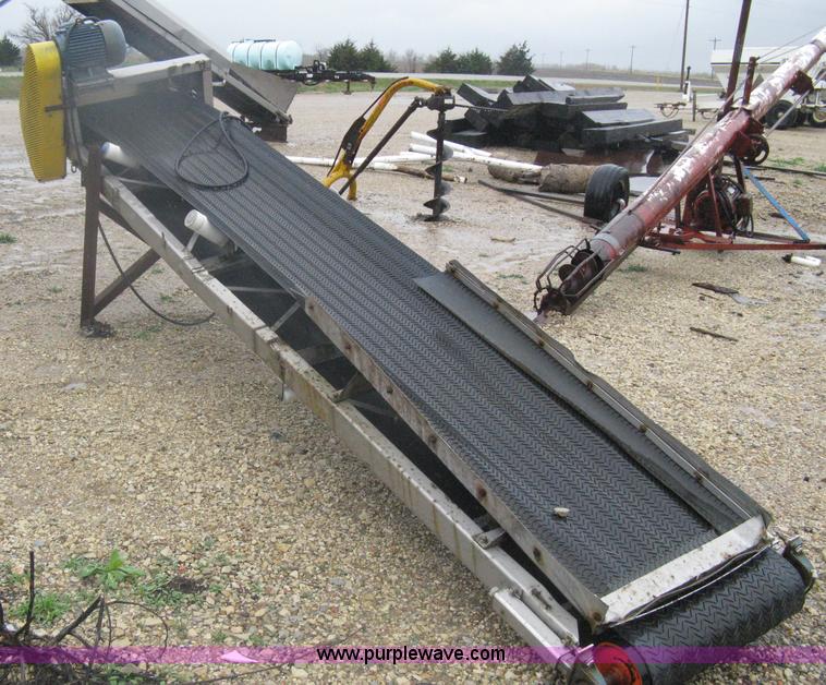 image for item A6140 13'L stainless steel fertilizer conveyor