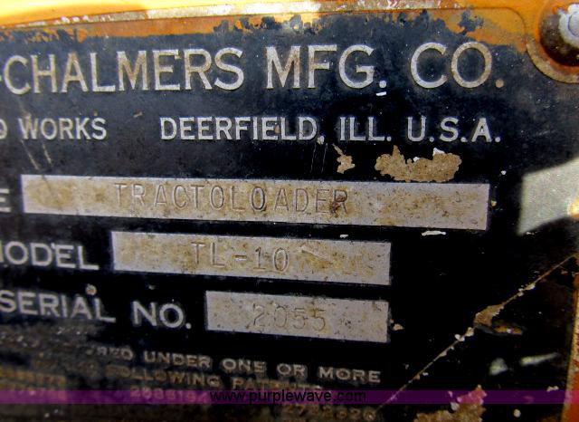 image for item B2643 Allis Chalmers TL10 tractor loader