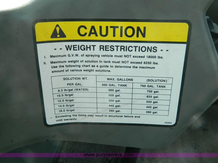 image for item B3569 1997 Tyler Patriot XL self propelled sprayer