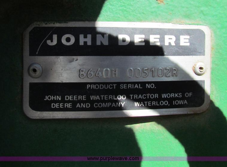 image for item B7201 1981 John Deere 8640 tractor