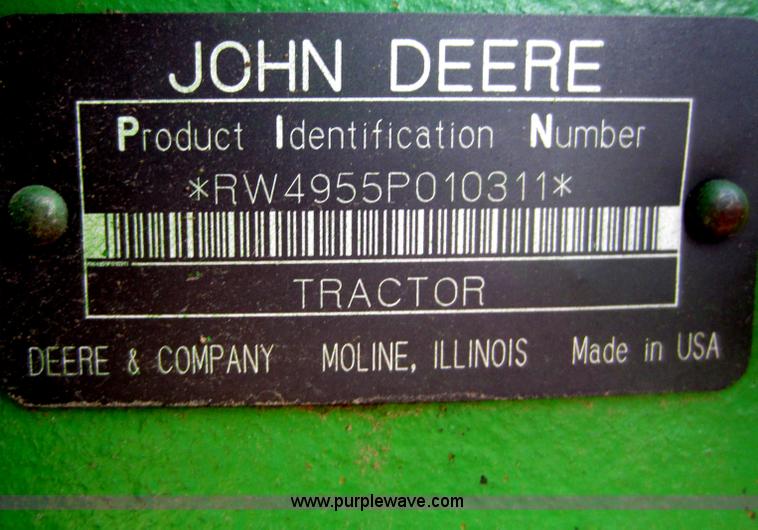 image for item C5361 1992 John Deere 4955 tractor
