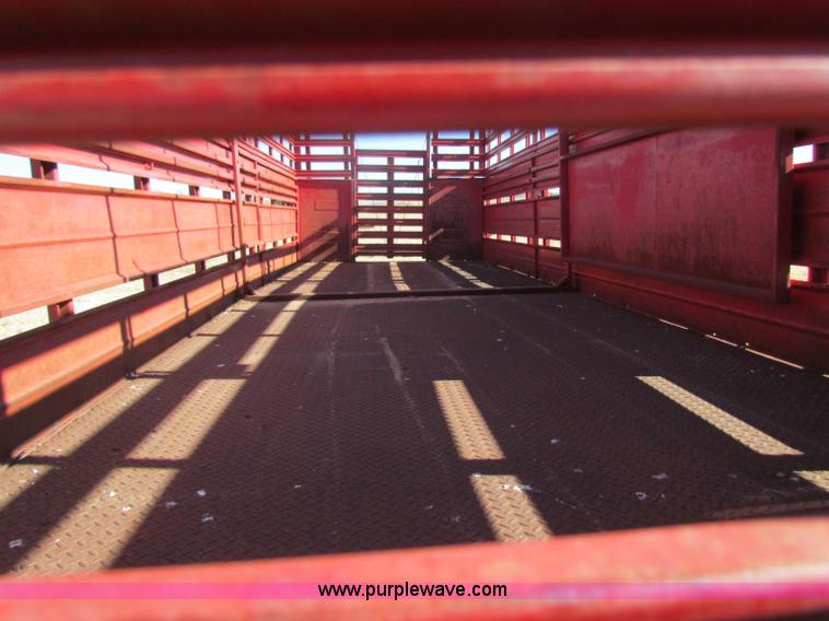 image for item D9214 1956 24' cattle pup trailer