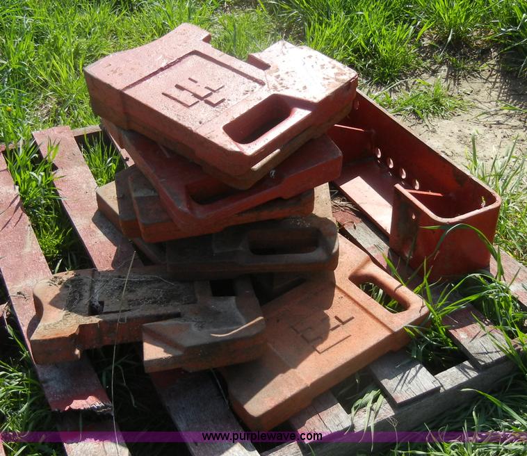 (10) IH tractor suitcase weights and bracket in Belvue, KS Item U9976 sold Purple Wave