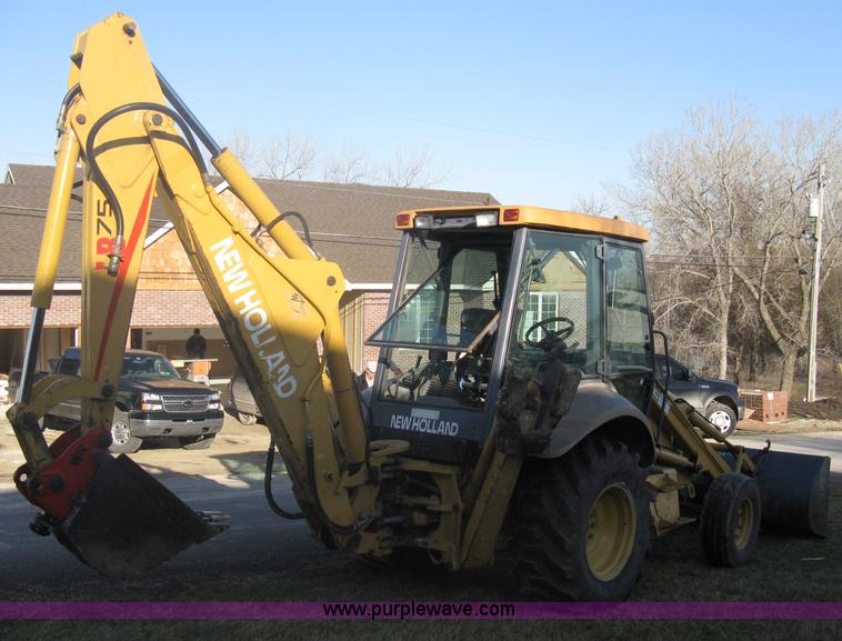 image for item A4383 1999 New Holland LB75 backhoe