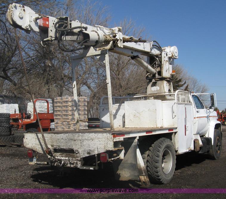 image for item A6113 1985 Chevrolet Kodiak C70 boom/digger derrick truck