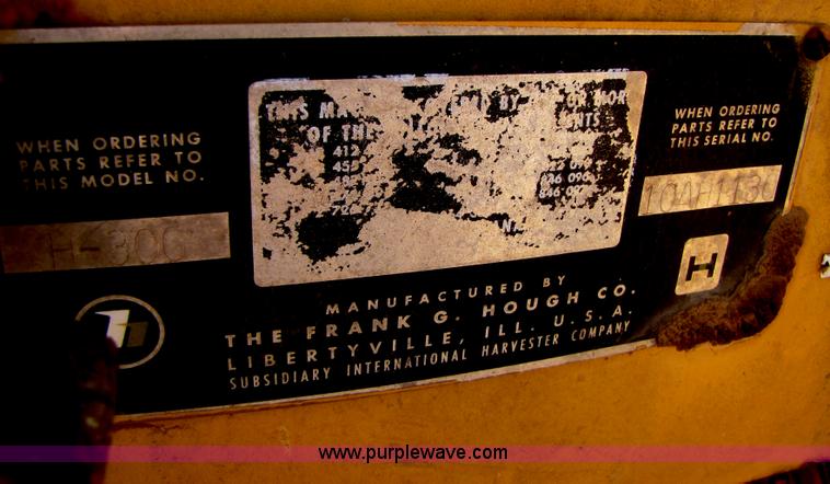 image for item B2255 Hough H30G wheel loader