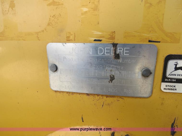 image for item B2270 2003 John Deere 410G backhoe