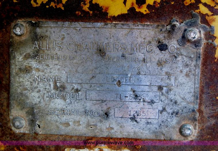 image for item B2272 1966 Fiat-Allis TL545 wheel loaders