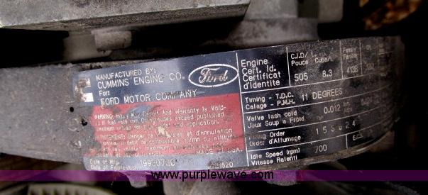 image for item B2640 1994 Ford LT8000 boom truck