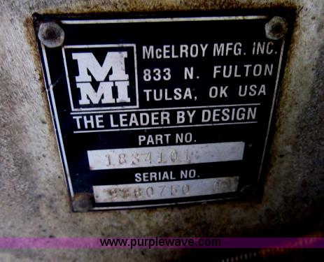 image for item B2641 Mcelroy 618 pipe fusion machine