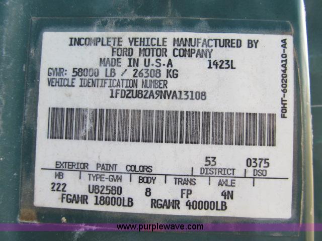 image for item B2663 1992 Ford LT8000 cement truck