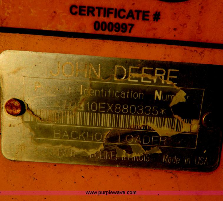 image for item B3584 1999 John Deere 310E FWA backhoe